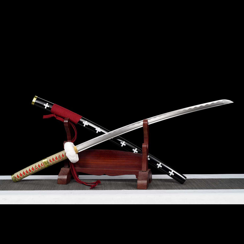 One Piece Trafalgar Law Kikoku-Schwert – Handgefertigtes Katana aus 1060er Kohlenstoffstahl 