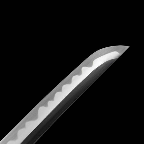 Close-up of both kojiri and koiguchi fittings on Vergil Yamato Katana