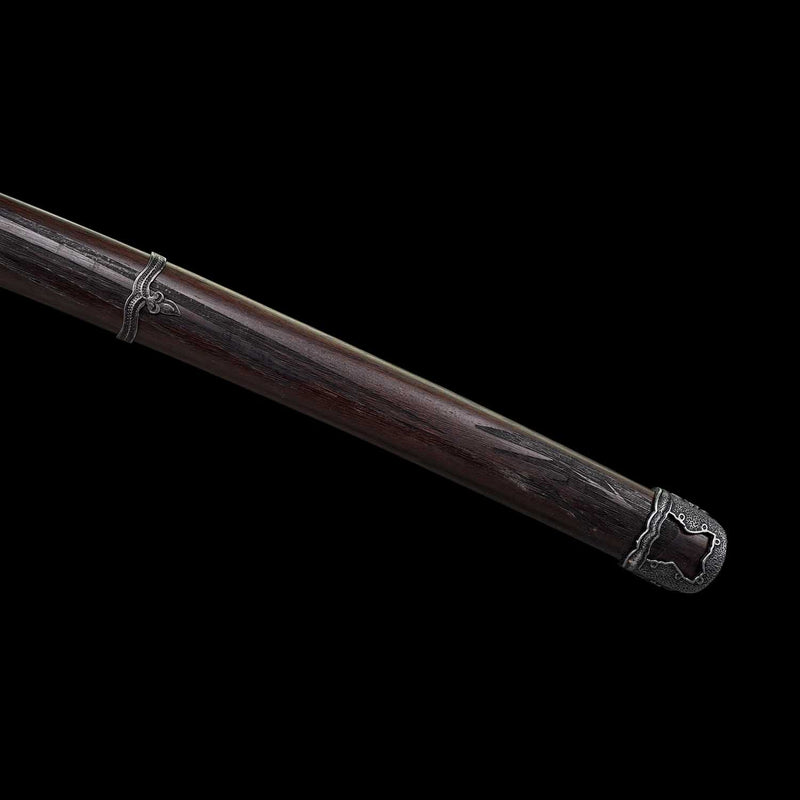 Sekiro Violet Undead Cut Katana, handgefertigtes japanisches Samurai-Schwert mit durchgehendem Erl 