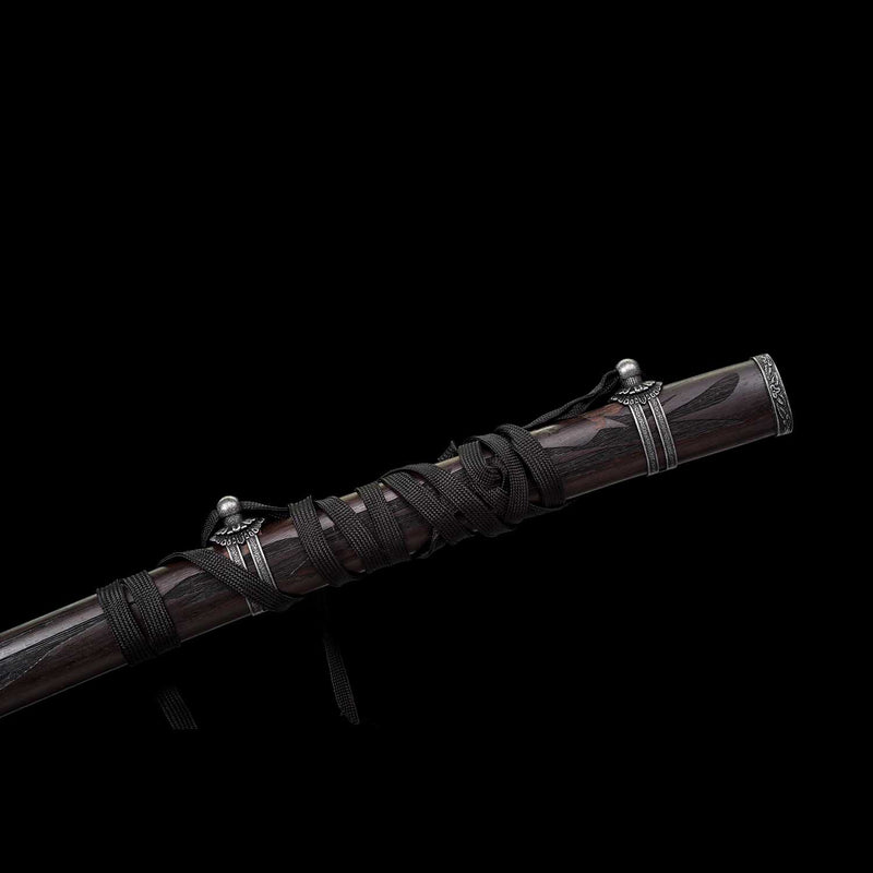 Sekiro Violet Undead Cut Katana, handgefertigtes japanisches Samurai-Schwert mit durchgehendem Erl 