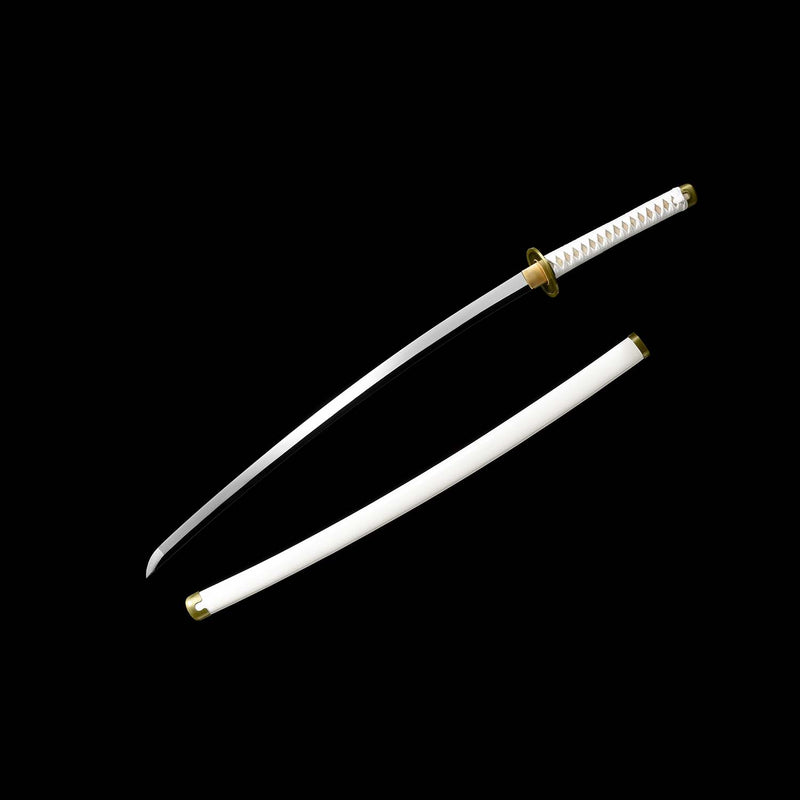 Einteiliges Roronoa Zoro Wado Ichimonji Katana – handgeschmiedeter 1095er Stahl 
