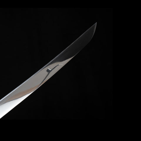 wakizashi sword tip yokote detail japanese samurai short sword