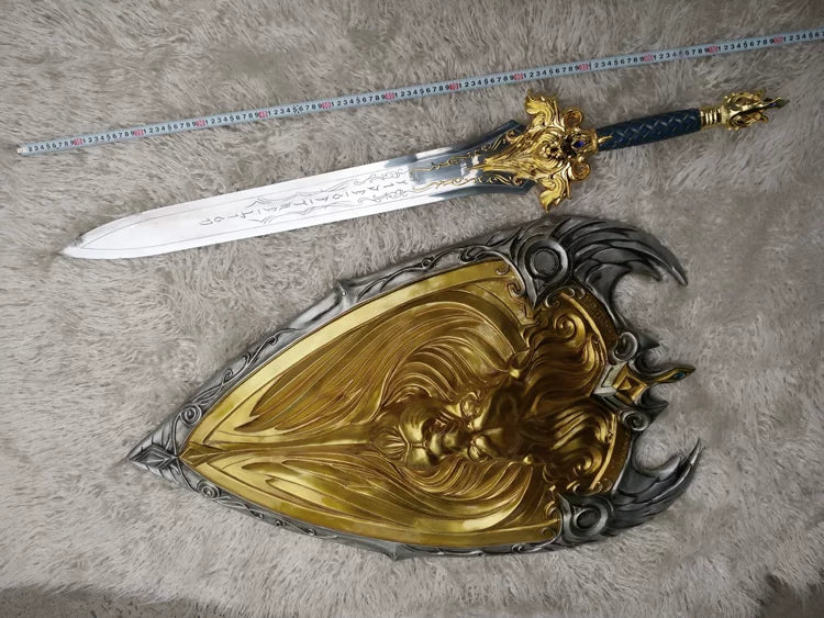 Warcraft Movie Lion’s Fang Sword 1:1 Metal Replica – King Llane Collectible 
