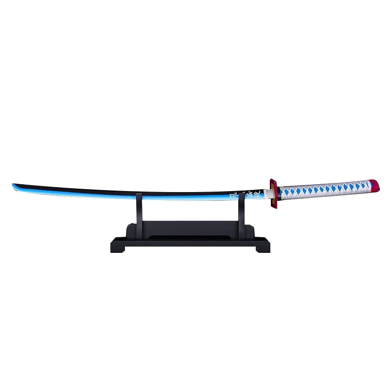 Giyu Tomioka Blue-Blade Gradient Nichirin Sword Replica Katana 