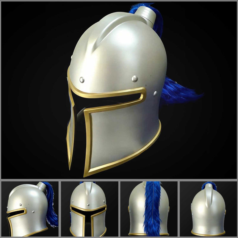 World of Warcraft Knight Helmet Sword Shield Set 1:1 Metal Replica 