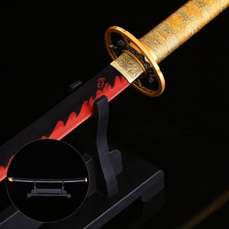 Yoriichi Tsugikuni Nichirin Sword Replica Demon Slayer Metal Katana 
