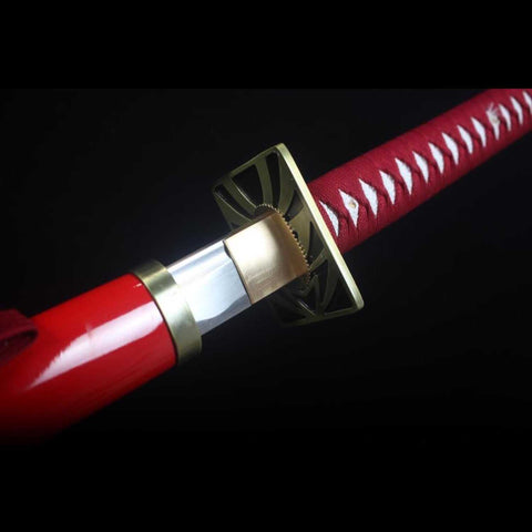 Zabimaru katana blade close up detail anime sword