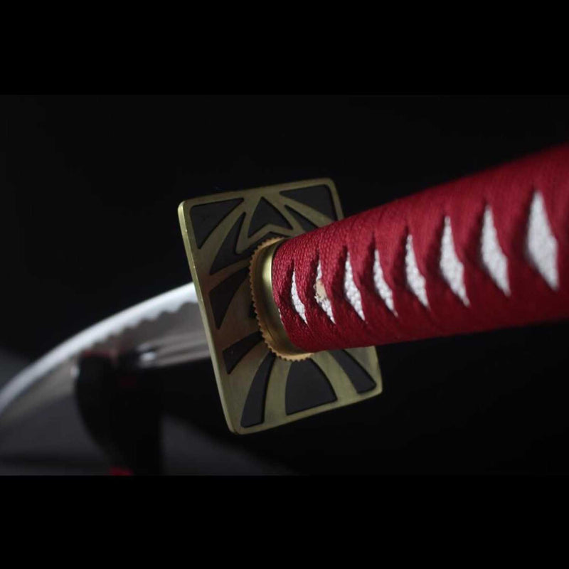 Bleach Renji Abarai Zabimaru Katana Handmade 1060 Steel Full Tang 