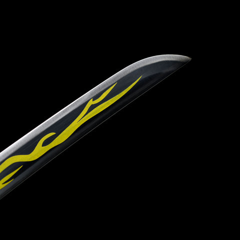 Zenitsu Agatsuma katana tip detail anime sword blade