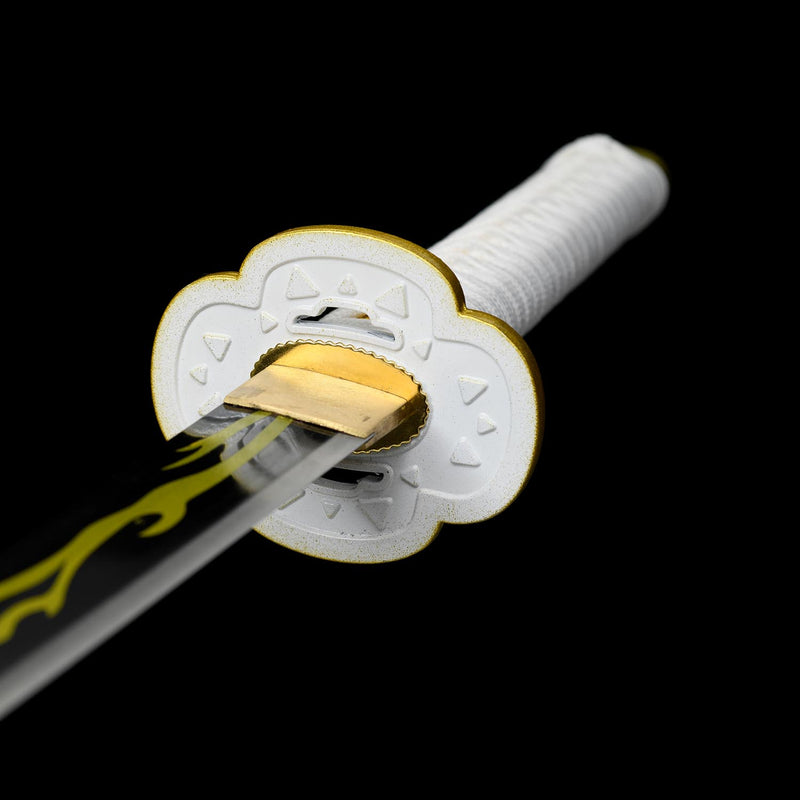Zenitsu Agatsuma Nichirin Sword Demon Slayer Anime Katana 1095 Steel 