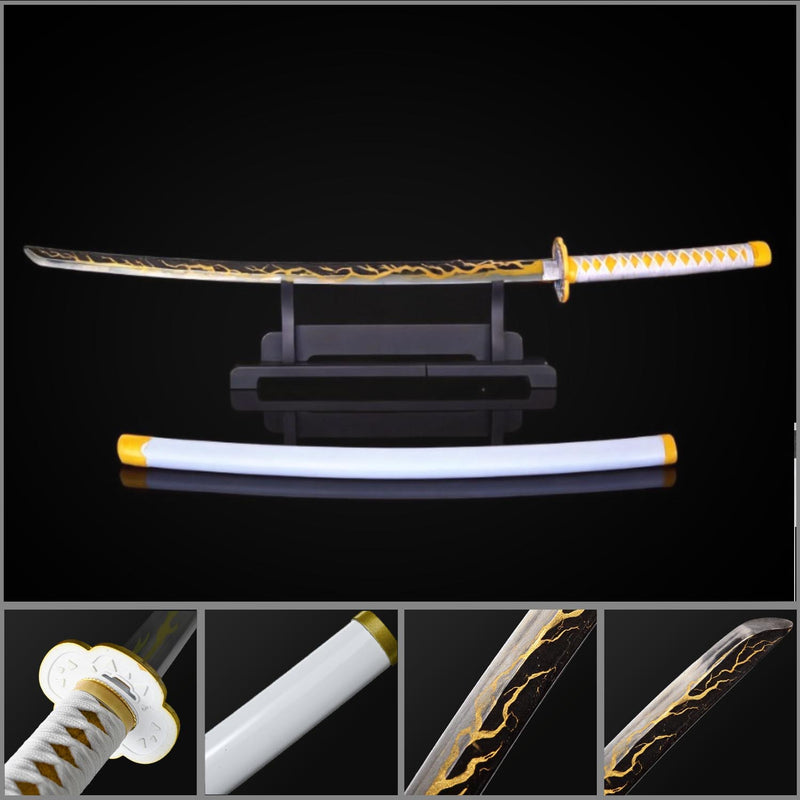 Zenitsu Agatsuma God-Speed Nichirin Sword Replica Demon Slayer Katana 