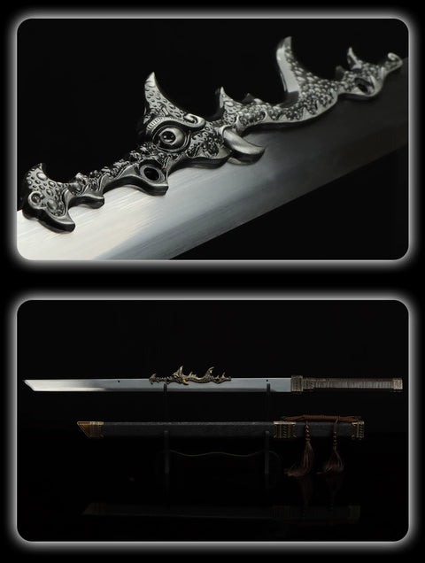 Zhan Shen Star Blade Tang Heng metal sword replica for collectors and cosplay