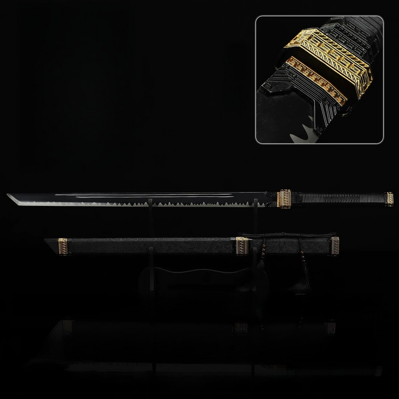 Zhan Shen Tang Heng Black Blade Star Blade Sword Replica Collectible 
