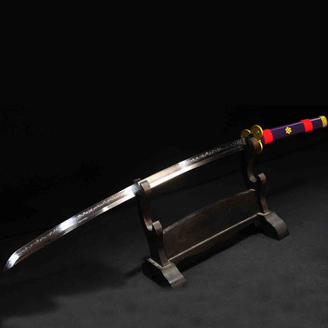 battle ready Zoro Enma katana sword anime replica side view