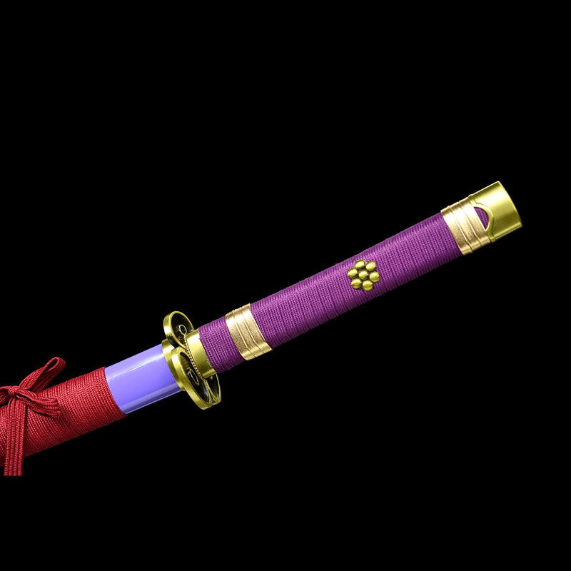 Roronoa Zoro Enma Katana Sword One Piece Purple Blade 1095 Steel 