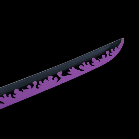 Sharp tip of Zoro Enma purple katana anime sword