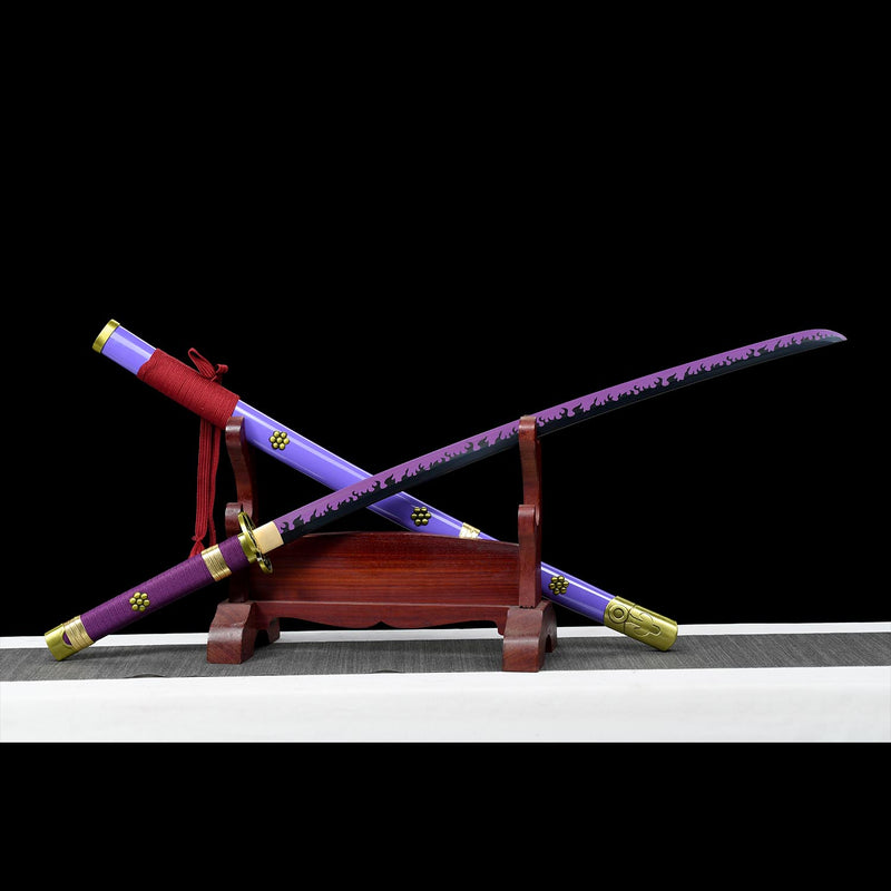 Roronoa Zoro Enma Katana Sword One Piece Purple Blade 1095 Steel 