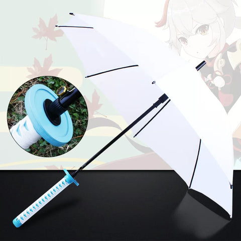 anime katana sword umbrella designed with realistic blade style