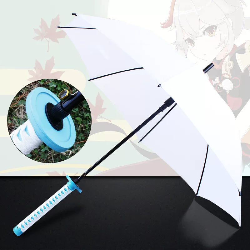 Anime Katana Sword Umbrella 16 Rib Windproof Cosplay Samurai 
