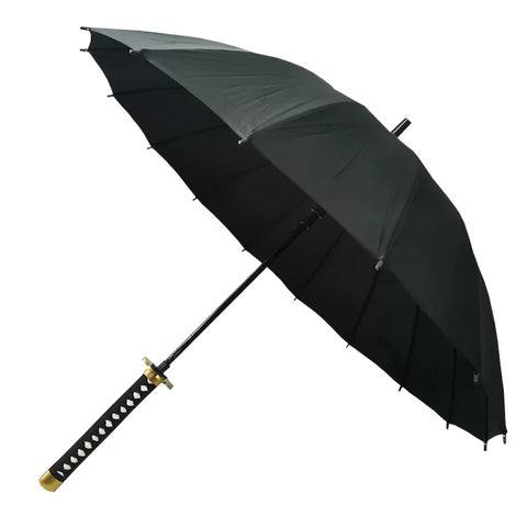 anime sword umbrella used outdoors for rain protection