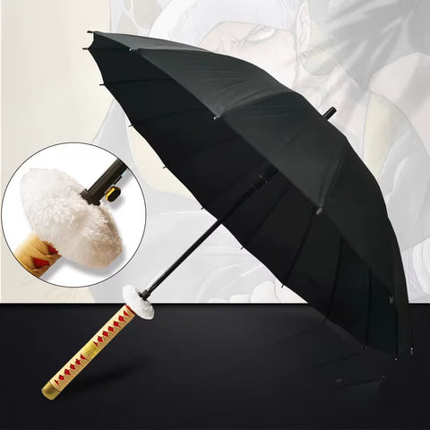 anime sword umbrella samurai battle style aesthetic visual design
