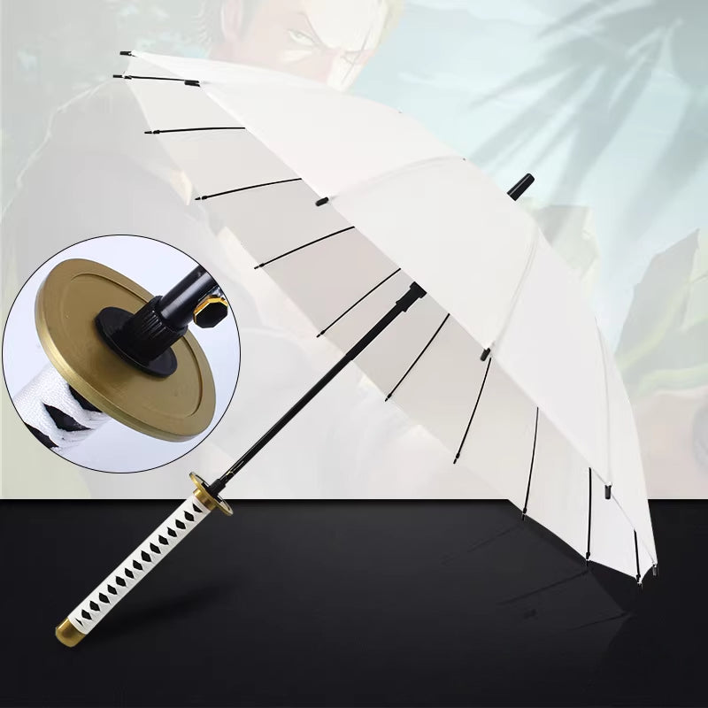 Anime Katana Sword Umbrella 16 Rib Windproof Cosplay Samurai 