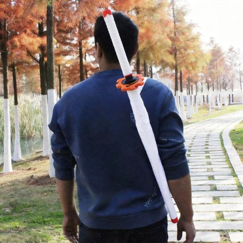 kyojuro rengoku umbrella with carry sleeve portable cosplay umbrella