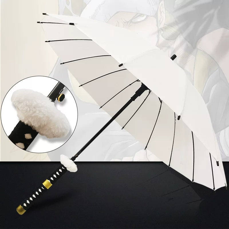 Anime Katana Sword Umbrella 16 Rib Windproof Cosplay Samurai 