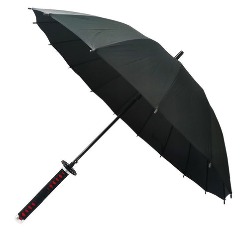 anime umbrella rain and sun protection tanjirou black