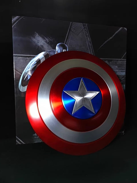 Hand-held demonstration of Captain America shield