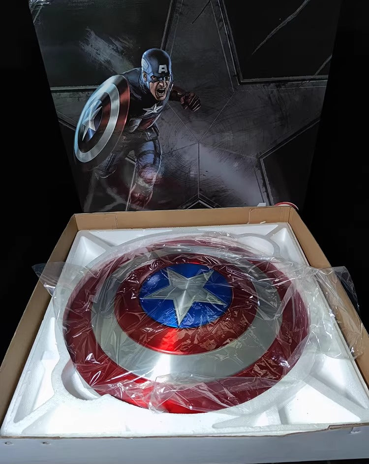 Captain America Shield 1:1 Full Metal Aluminum Alloy Replica Prop 
