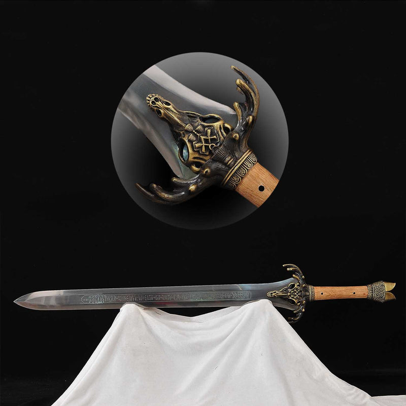 Conan Father Sword Replica – Hand Forged 1095 High Carbon Steel Barbarian Sword 