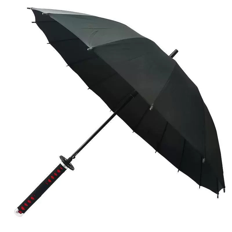 Anime Katana Sword Umbrella 16 Rib Windproof Cosplay Samurai 