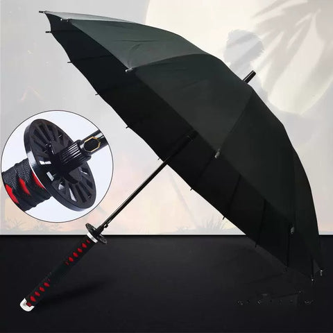 anjirou demon slayer sword umbrella displayed as cosplay prop and anime collectible item