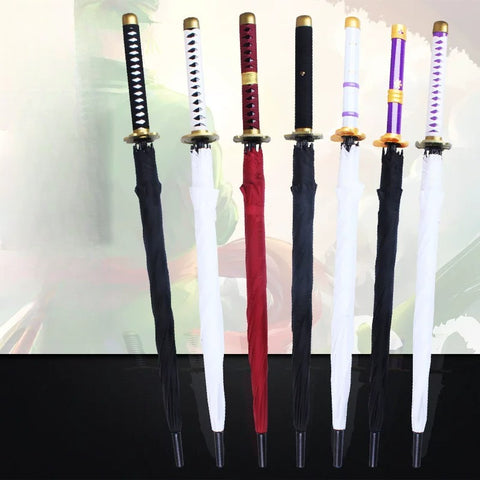 detachable anime umbrella components neatly organized in box