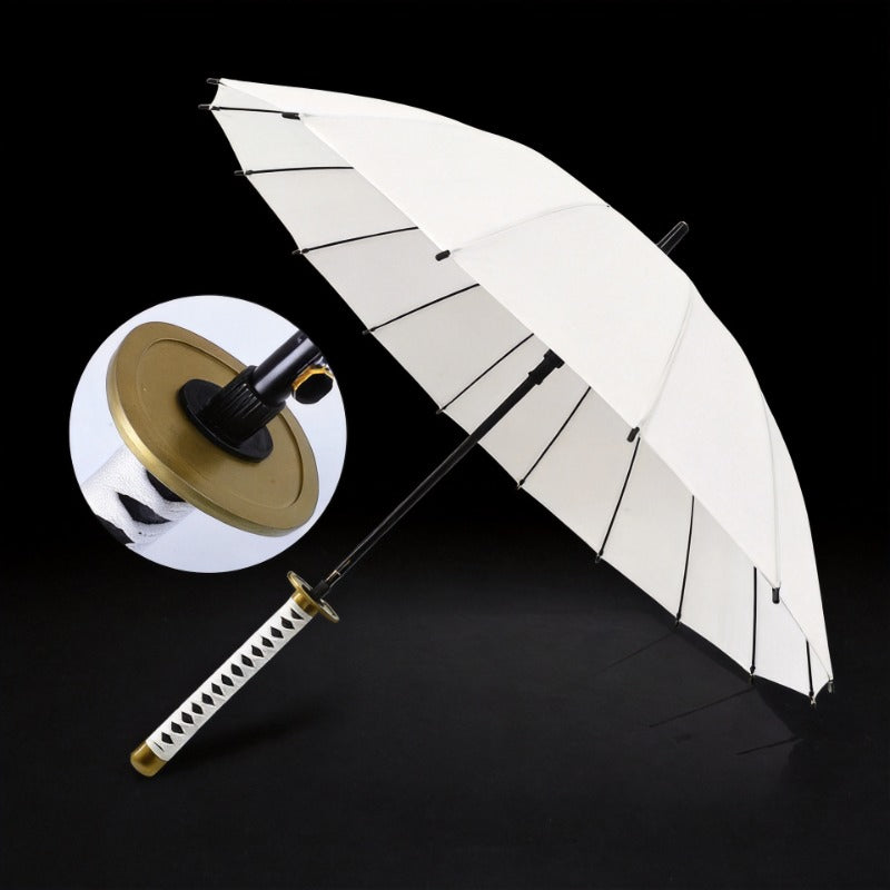 Ichimonji White 16-Rib Detachable Sword Umbrella Katana Cosplay 