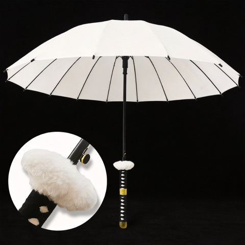 detachable white handle sword umbrella cosplay samurai style prop