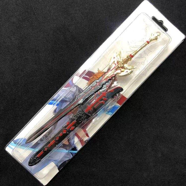 Genshin Impact Mini Alloy Weapon Replica Anime Collectible Model 