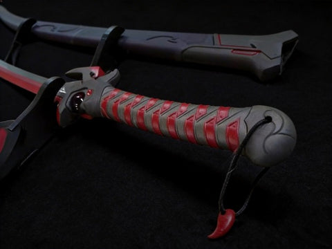 full size genji katana 1:1 metal anime sword cosplay prop