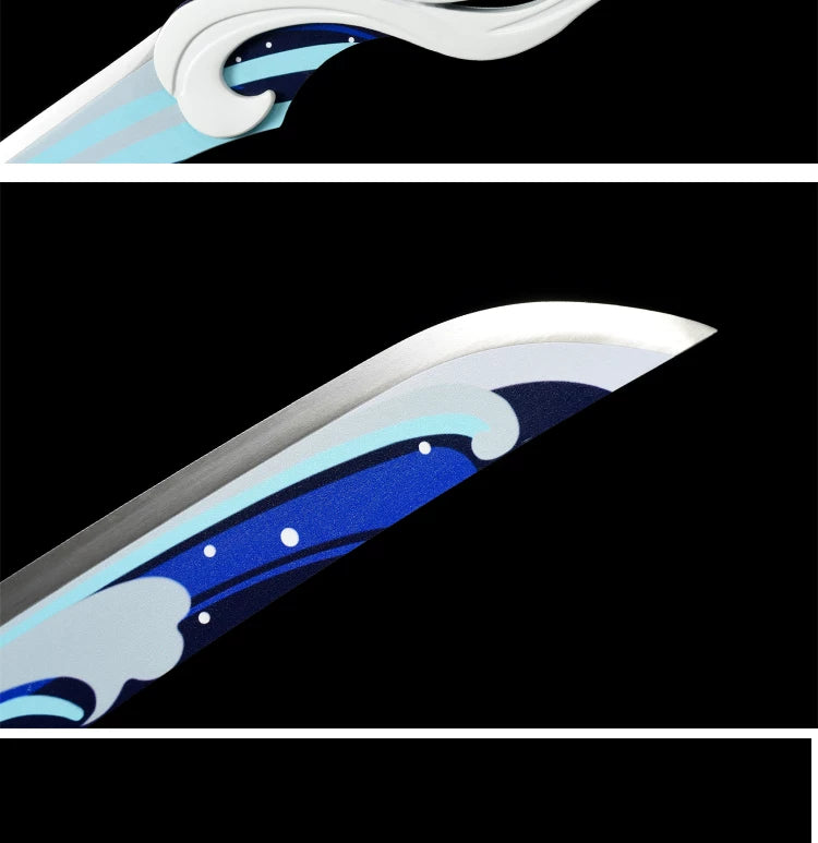 Genshin Impact Akuoumaru Sword Replica – Metal Anime Weapon Set 