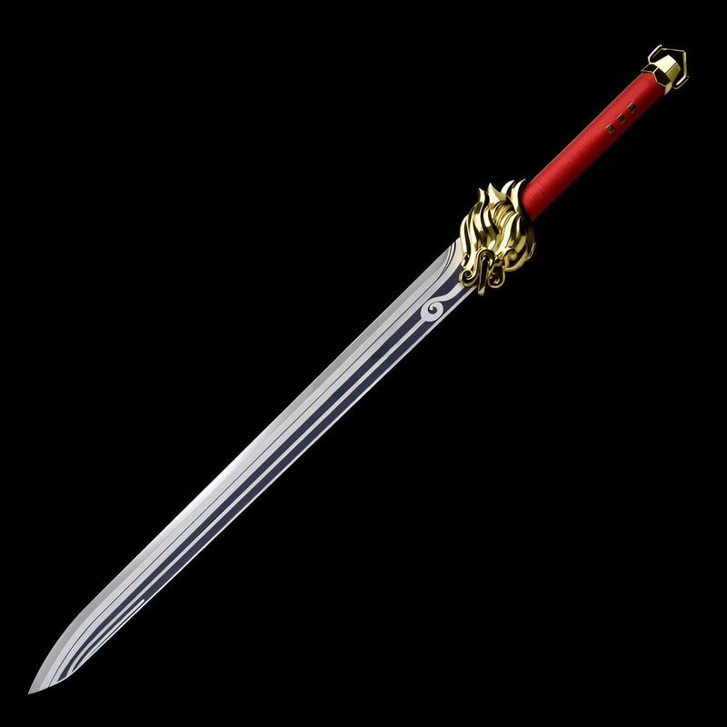 Genshin Impact Lion’s Roar Sword Replica – 1:1 Metal Cosplay Weapon 