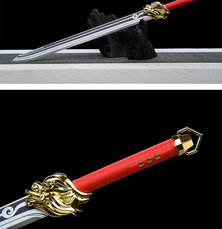 Genshin Impact Lion’s Roar Sword Replica – 1:1 Metal Cosplay Weapon 