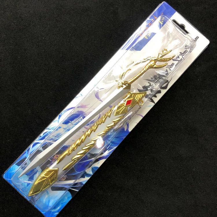 Genshin Impact Mini Alloy Weapon Model 22cm Collectible Anime Prop Gift 
