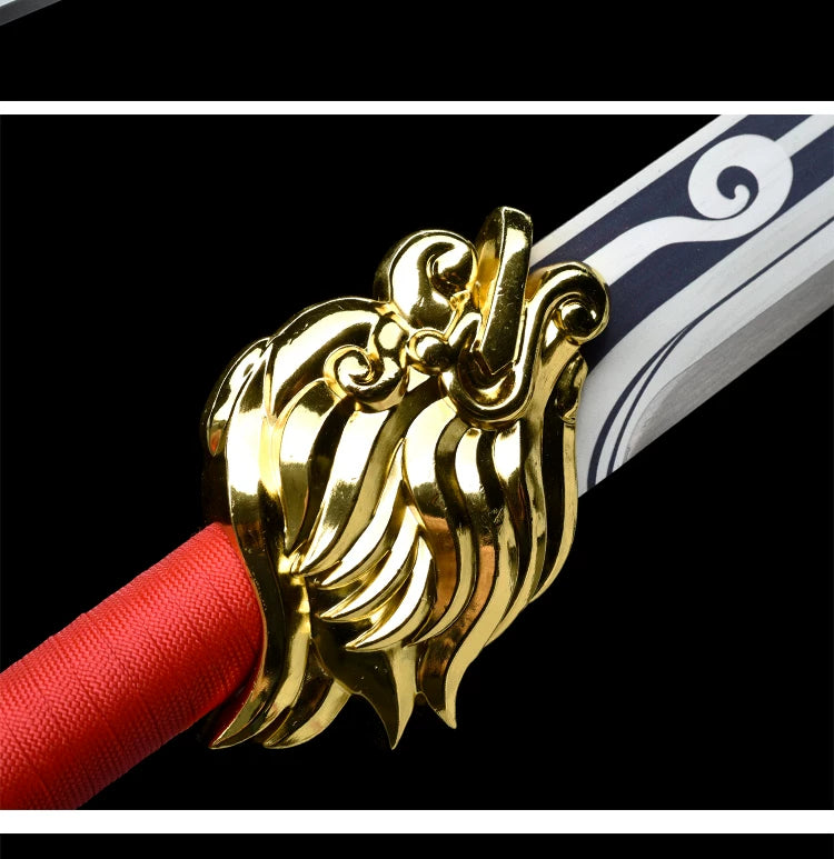 Genshin Impact Lion’s Roar Sword Replica Metal Cosplay Weapon 