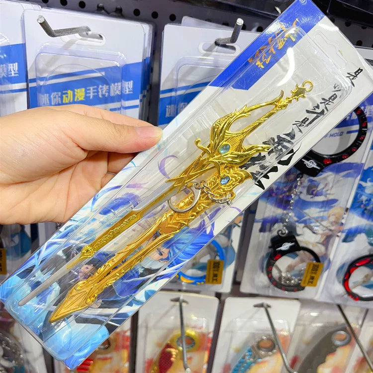 Genshin Impact Mini Alloy Weapon Model 22cm Collectible Anime Prop Gift 