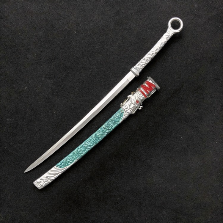 Genshin Impact Alloy Mini Weapon Replica Anime Metal Collectible Display Model 
