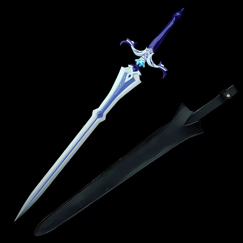 Genshin Impact Sacrificial Sword Replica – 1:1 Metal Cosplay Weapon 