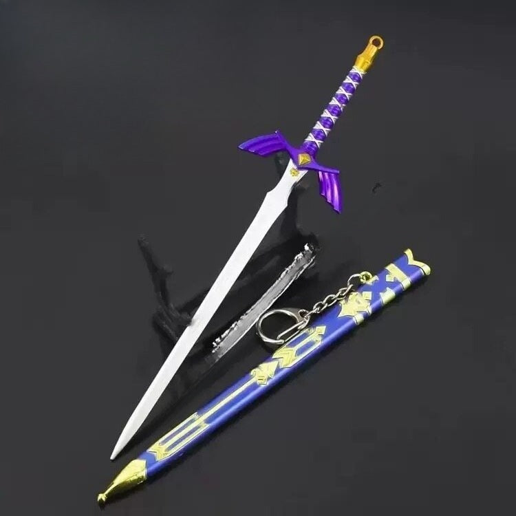 Zelda Master Sword Inspired Mini Alloy Weapon Replica Anime Collectible Display Model 