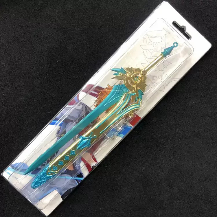 Genshin Impact Mini Alloy Weapon Model 22cm Collectible Anime Prop Gift 