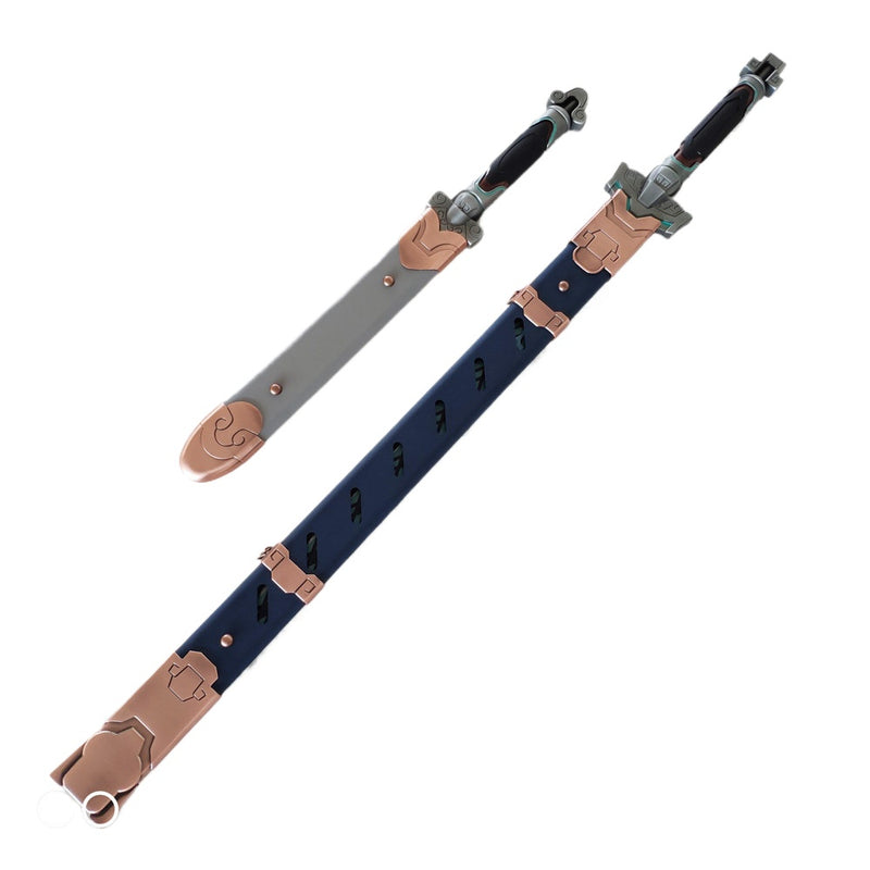 Overwatch Ganjiang Moye Sword Set 1:1 Metal Cosplay Replica 